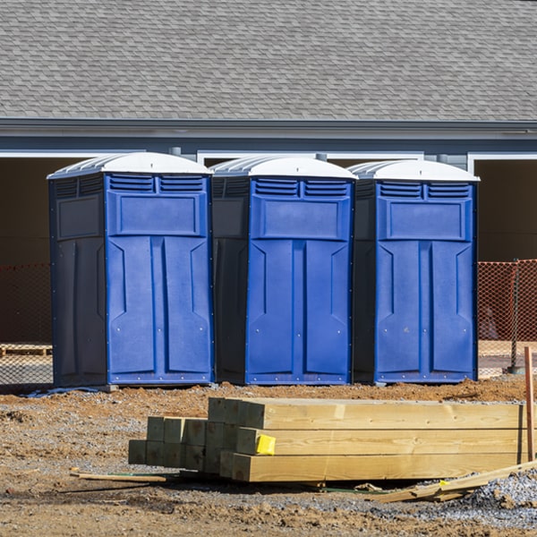 what is the maximum capacity for a single portable toilet in New Castle Northwest